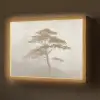 Boom - Oosterse stijl - Landschap Light Box met batterij (Wandlamp) middel -z3d_website