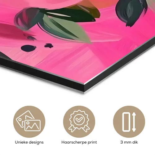 Bloemen - Verf - Roze aluminium wit klein -closeup_NL