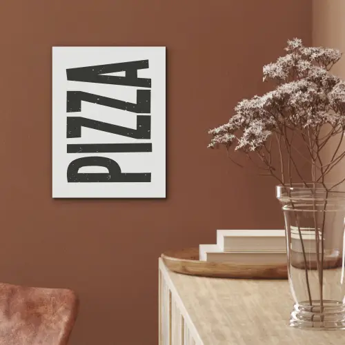 Pizza - Japandi - Decoratie - Vintage PET vilt klein -sfeer4