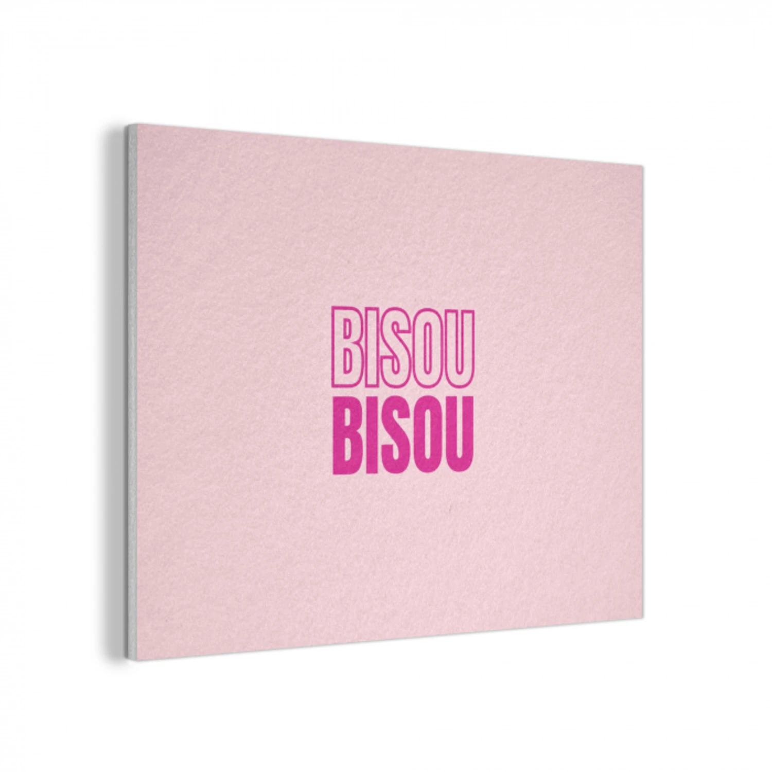 Bisou - Roze - Minimalistisch PET vilt klein -3d