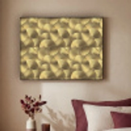 Modern - Cirkel - Goud Textielframe zwart klein 947 -sfeer1
