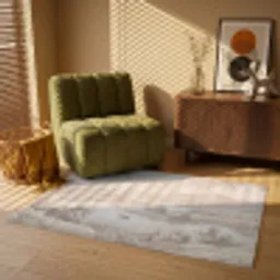 Rivierlandschap - Bergen - Natuur - Vintage - Beige Vloerkleed Rechthoek klein -atmosphere_sfeer1_global