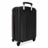 Lederen look donker roze NBS - Handbagage koffer - Kinderen Unisex middel -achterkant