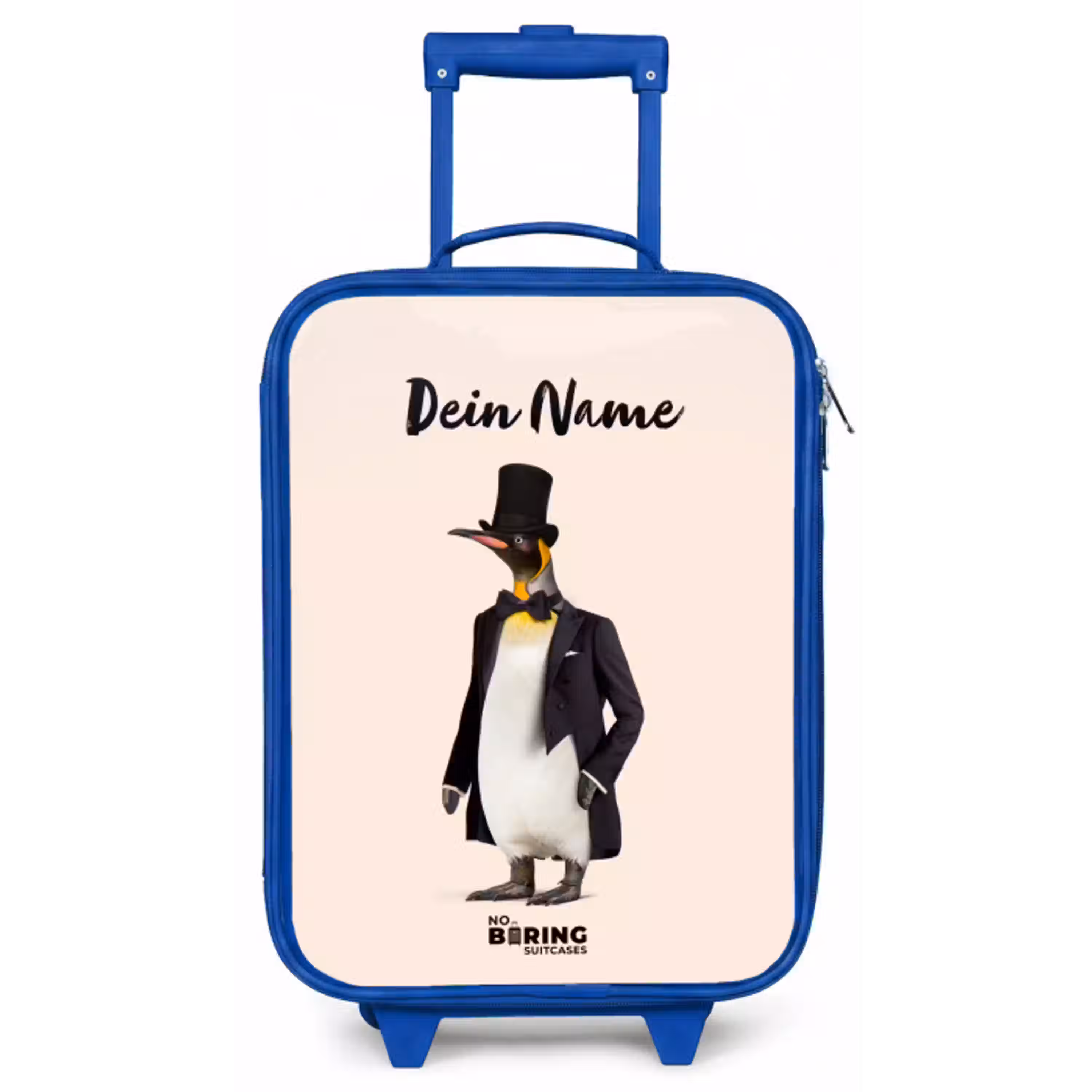 Pinguin in Pak Kinderkoffer - Blauw klein -zz3dotto