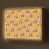 Geel - Rolschaatsen - Patroon Light Box met batterij (Wandlamp) middel 907 -z3d_website