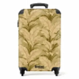 Palmbladeren - Klassiek - Groen NBS - Handbagage koffer - Volwassenen Unisex middel -productfoto_recht