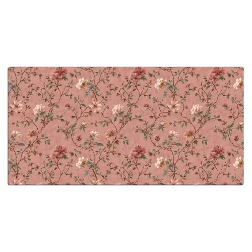 Botanisch - Bloemen - Roze Muismat XXL klein 681 -3d_leeg