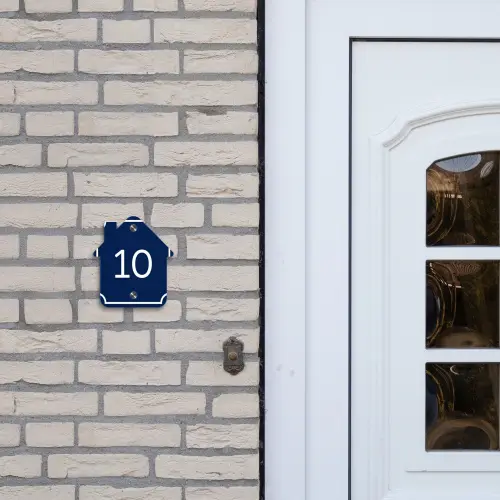Blauw - Kader - Regulier Naambord Huisje klein -sfeer1