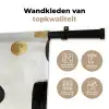 Goud - Rechthoeken - Cirkels - Abstract Wandkleed katoen klein -sfeer2