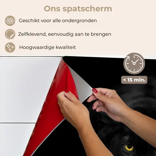 Panter - Dieren - Zwart - Ogen keuken achterwand spatscherm klein -spatscherm_NL