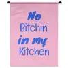 Quote - Blauw - Lettertype - Keuken Wandkleed katoen klein -zz3d