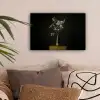Bloembollen - Wit - Vaas - Minimalistisch canvas 2cm klein -sfeer1
