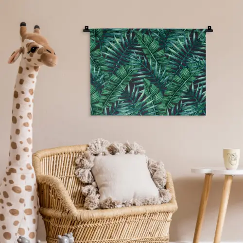 Bladeren - Jungle - Tropical Wandkleed katoen klein -wsfeer5_kind
