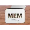 Mem - Lettercollage laptophoes neopreen klein -tafel