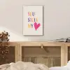 Hart - Valentijn - Tekst aluminium wit klein -sfeer3