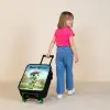 Golf - Dino - Groen Kinderkoffer - Zwart klein -sfeer1