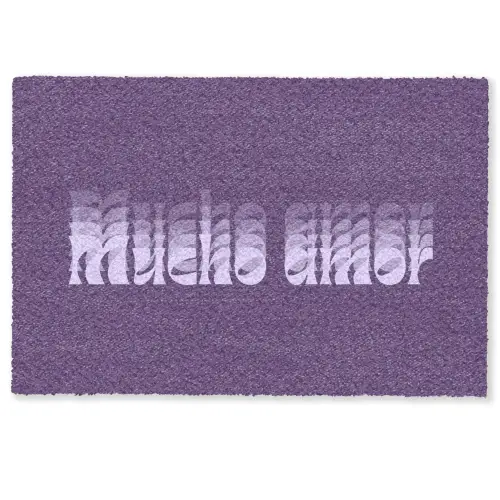 Mucho amor - Paars - Grafisch Deurmat klein -zkaufland3d