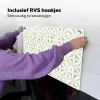 Abstract - Structuur - Grijs - Wit Inductie beschemer met haakjes klein 777 -ky-ophangen-nl