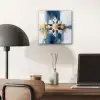 Abstract - Winter - Sneeuwvlok - Sneeuw - Goud aluminium wit klein -sfeer5