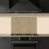 Beige - Marmer - Witte aders keuken achterwand spatscherm klein 900 -sfeer1
