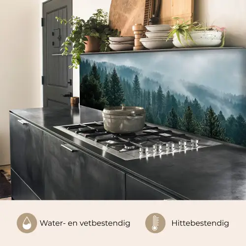 Naaldwoud - Bergen - Mist keuken achterwand 2 middel -usp_NL