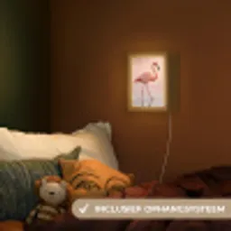 Flamingo - Water - Roze Light Box met kabel (Kinderlampje) klein -sfeer5_kind