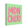 Mon cheri - Groen - Roze aluminium wit klein -3d