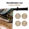 Marmerlook - Goud - Zwart - Glitter - Chic Wandkleed katoen klein -sfeer2