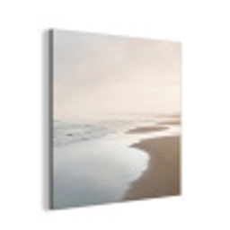 Kustlijn - Strand - Oceaan aluminium wit klein -3d