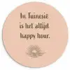 Tuin - Roze - Quote - Zon Wandcirkel plexiglas klein -3d
