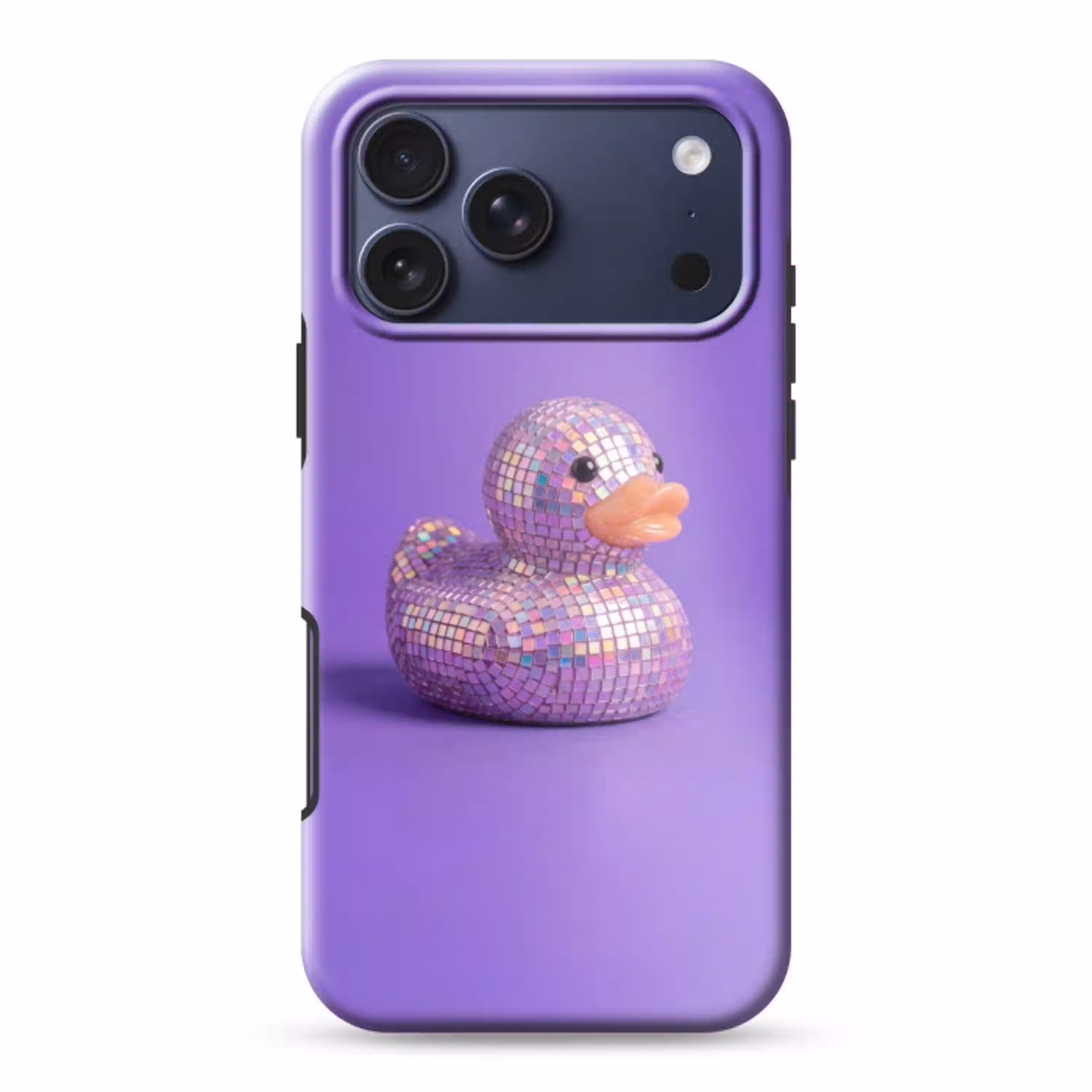 Disco - Eend - Paars Toughcase MagSafe Apple iPhone 17 Pro Max klein -3d