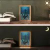 Anker - Ijzer - Zeebodem - Zand Light Box met kabel (Tafellamp) klein -sfeer3