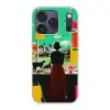 Vrouw - Keuken - Katten - Doorkijk Telefoonhoesje iPhone 17 Pro klein -3d