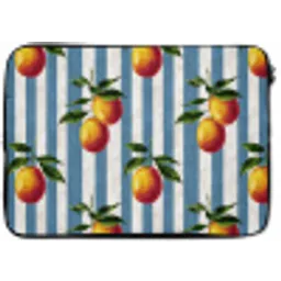 Strepen - Citroen - Blauw laptophoes neopreen klein 279 -zkaufland3dotto