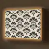 Abstract - Patroon - Zwart Light Box met batterij (Wandlamp) middel 907 -z3d_website