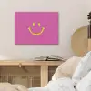 Smiley - Vrolijk - Roze PET vilt klein -sfeer3