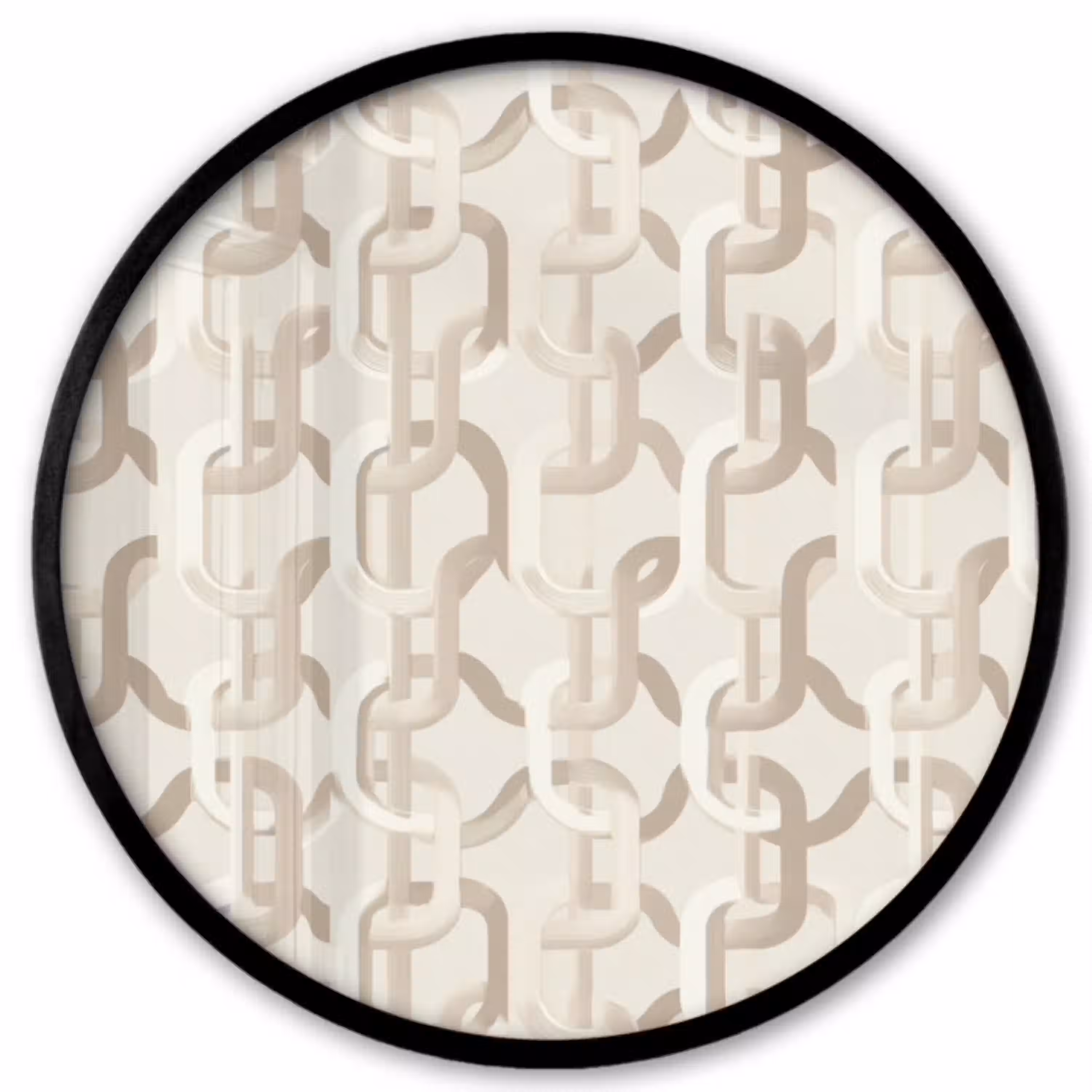 Motief - Abstract - Beige Fotolijst rond zonder passe partout klein 856 -3d