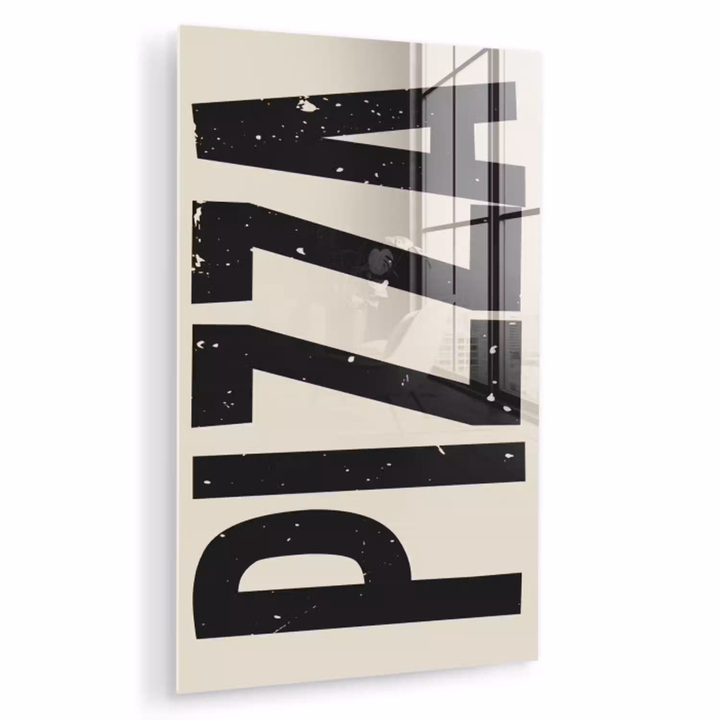 Pizza - Decoratie - Japandi - Vintage plexiglas 5mm klein -zzzproduct_nieuw