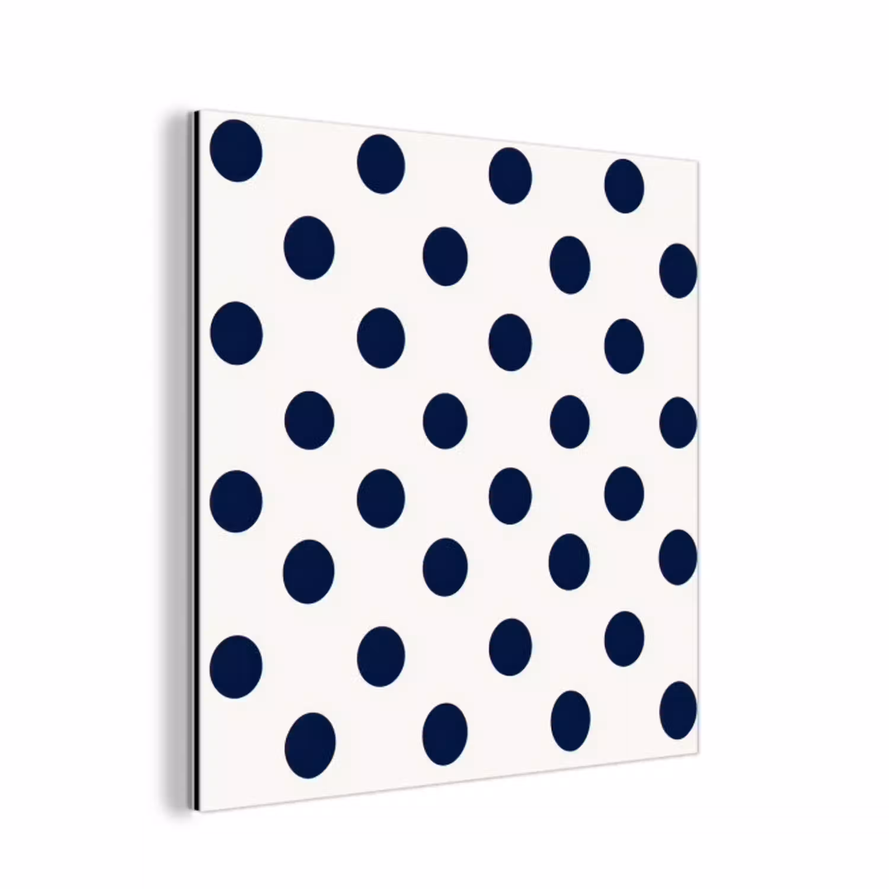 Klassiek - Stippen - Blauw aluminium wit klein 46 -3d