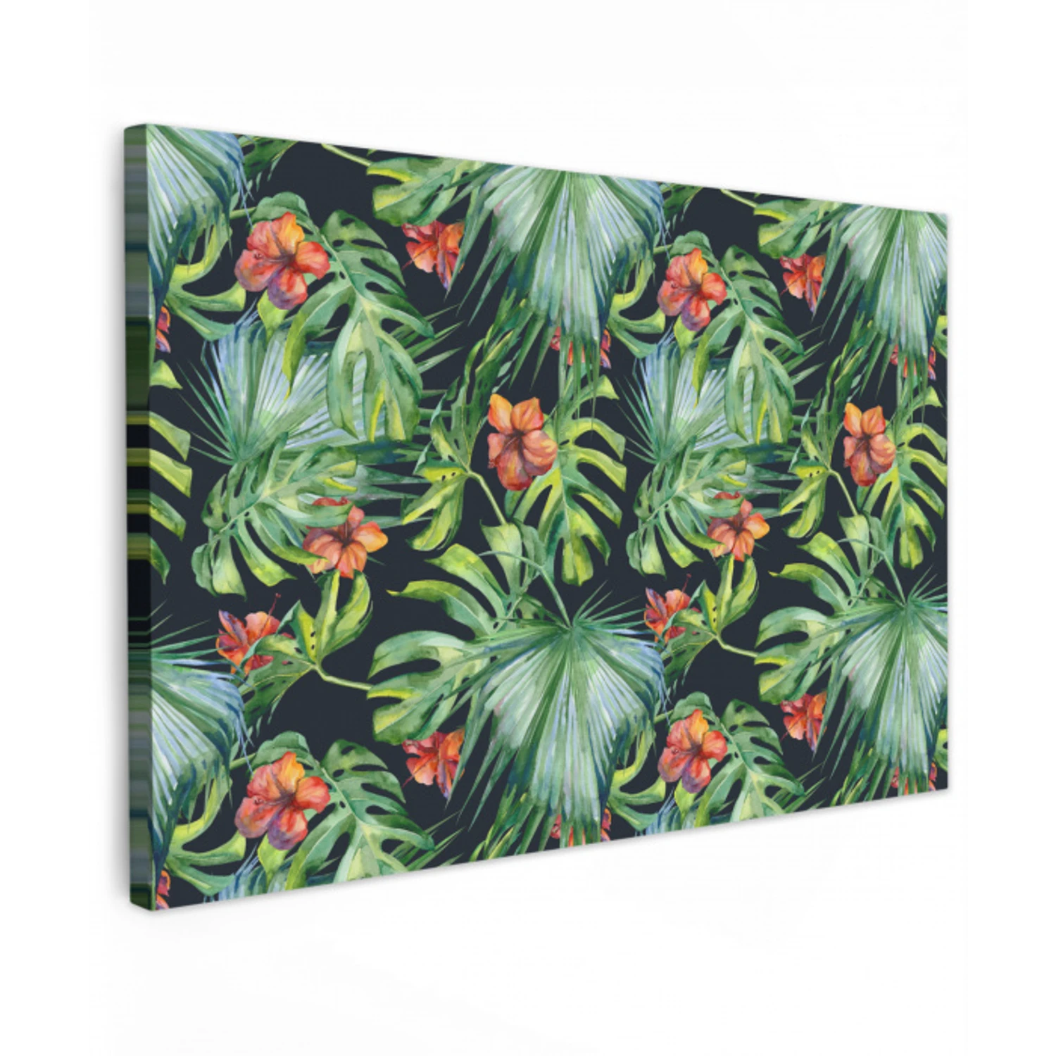 Monstera - Jungle - Bladeren Tuinposter op houten frame 2 cm dik klein -3d