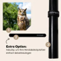 Uil - Boomstronk - Bos - Lucht Inductie beschermer vinyl 3mm middel -zzzzzzz-induclip_DE