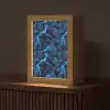 Donker - Blauw - Bliksem Light Box met kabel (Tafellamp) klein 925 -z3d_website