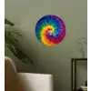 Regenboogkleuren - Spiraal - Kleurrijk Wandcirkel behangsticker klein -sfeer2