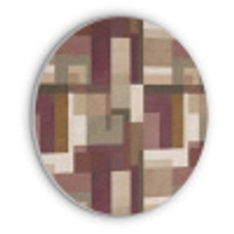 Modern - Geometrie - Kleurrijk Akoestische PET Vilt - Rond klein 838 -3d