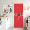 Star girl - Rood - Panter - Ster deurposter klein -sfeer5