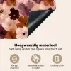 Bloemen - Abstract - Aardetinten Inductie beschemer met haakjes klein 777 -ky-onderkant-nl