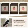 Aardbei - Minimalistisch - Rood - Fruit Light Box met batterij (Wandlamp) middel -USP_dimbaarNL