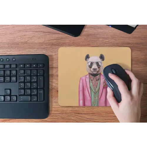Panda - Pak - Zonnebril - Blauw muismat rubber klein -toetsenbord
