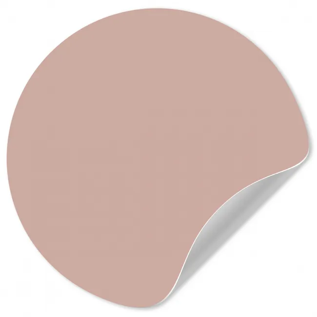 Roze - Palet - Oud - Effen - Oudroze Wandcirkel behangsticker klein 186 -3d
