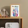 Kat - Kleurrijk - Verf - Dier - Wit Light Box met kabel (Kinderlampje) klein -sfeer2_kind